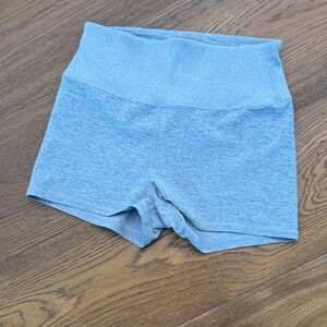 ALO Yoga Women's High-Waist Seamless Shorts in Heather Blue